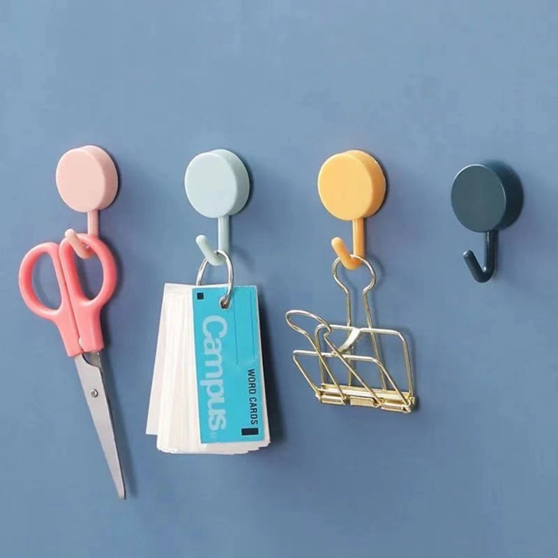 Product image KAHASIL - Gantungan Hook Cantolan Hanger Tempel Tembok Kuat Dinding Serbaguna Bulat Macaron all variant NAVY